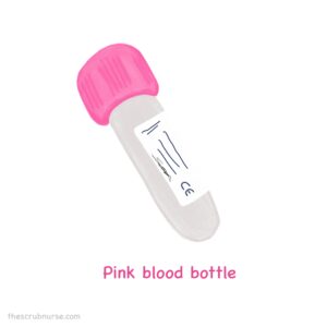 pink blood bottle